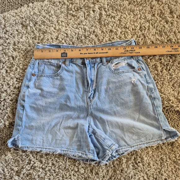 American Eagle Outfitters Jeans Shorts Womens Size 2 Distressed Light Wash - Picture 5 of 5
